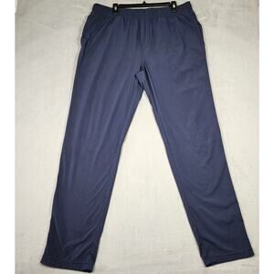 Rhone Track Pants Mens XL Blue Athleisure Lounge Drawstring Pockets Stretch